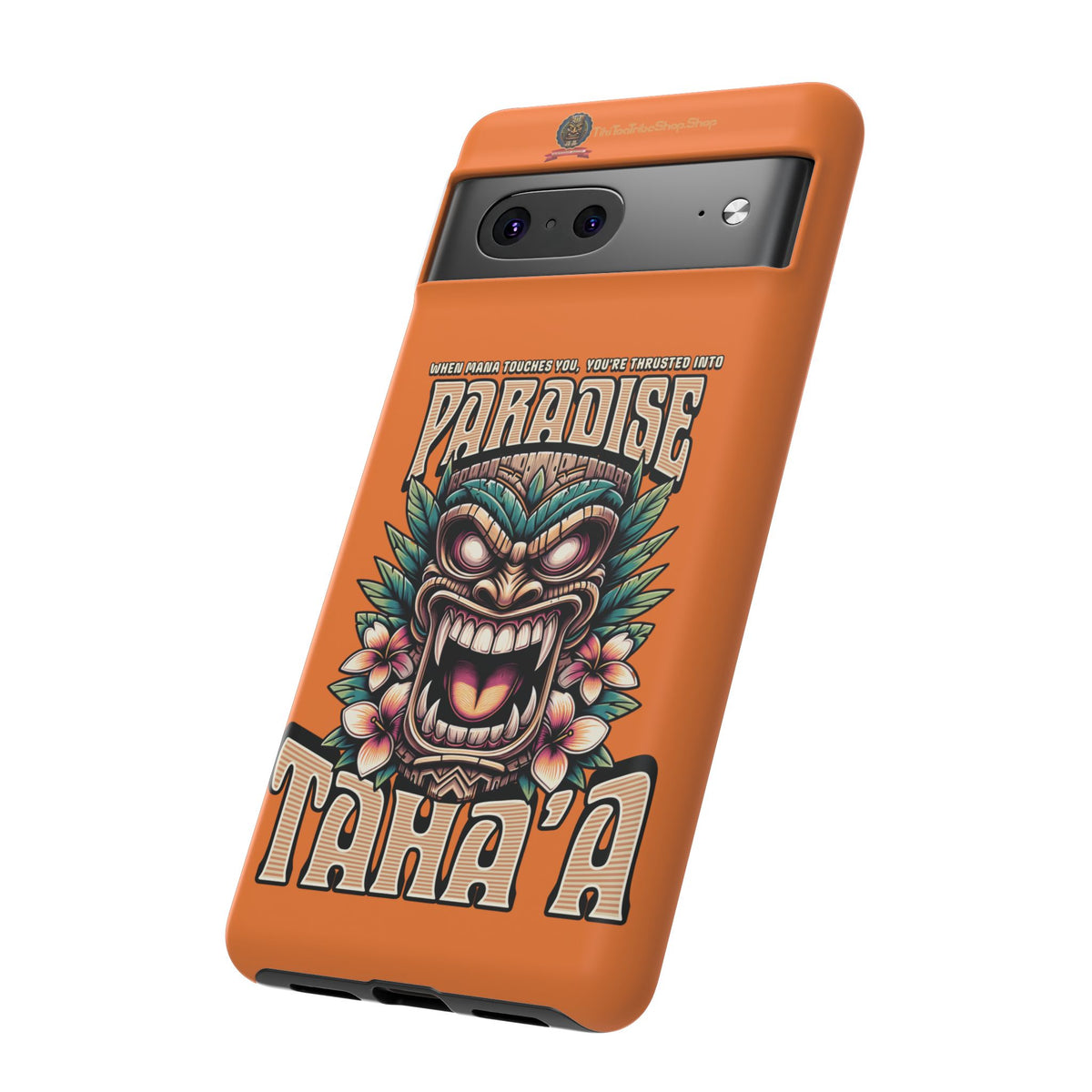 Tahaa – Coque Antichoc Premium « Tiki Féroce » | Design Tribal & Protection Maximale