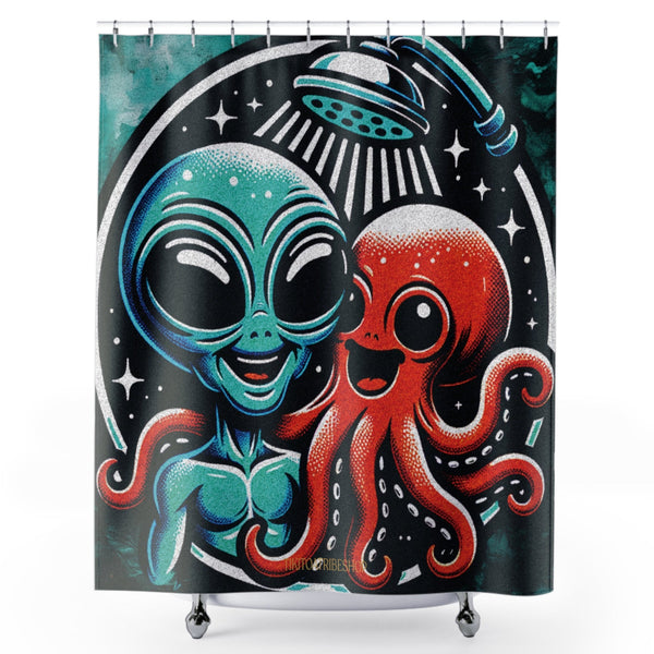 Douche Cosmique - Alien & Poulpe Amis Extraterrestres