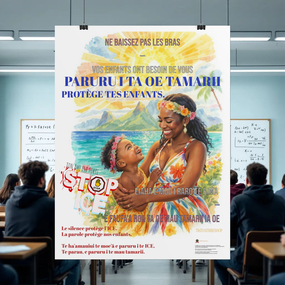 Posters Anti-ICE Polynésie – Affiches de Sensibilisation Contre la Drogue “Paruru i te ora – Brisons les chaînes de l’ICE”