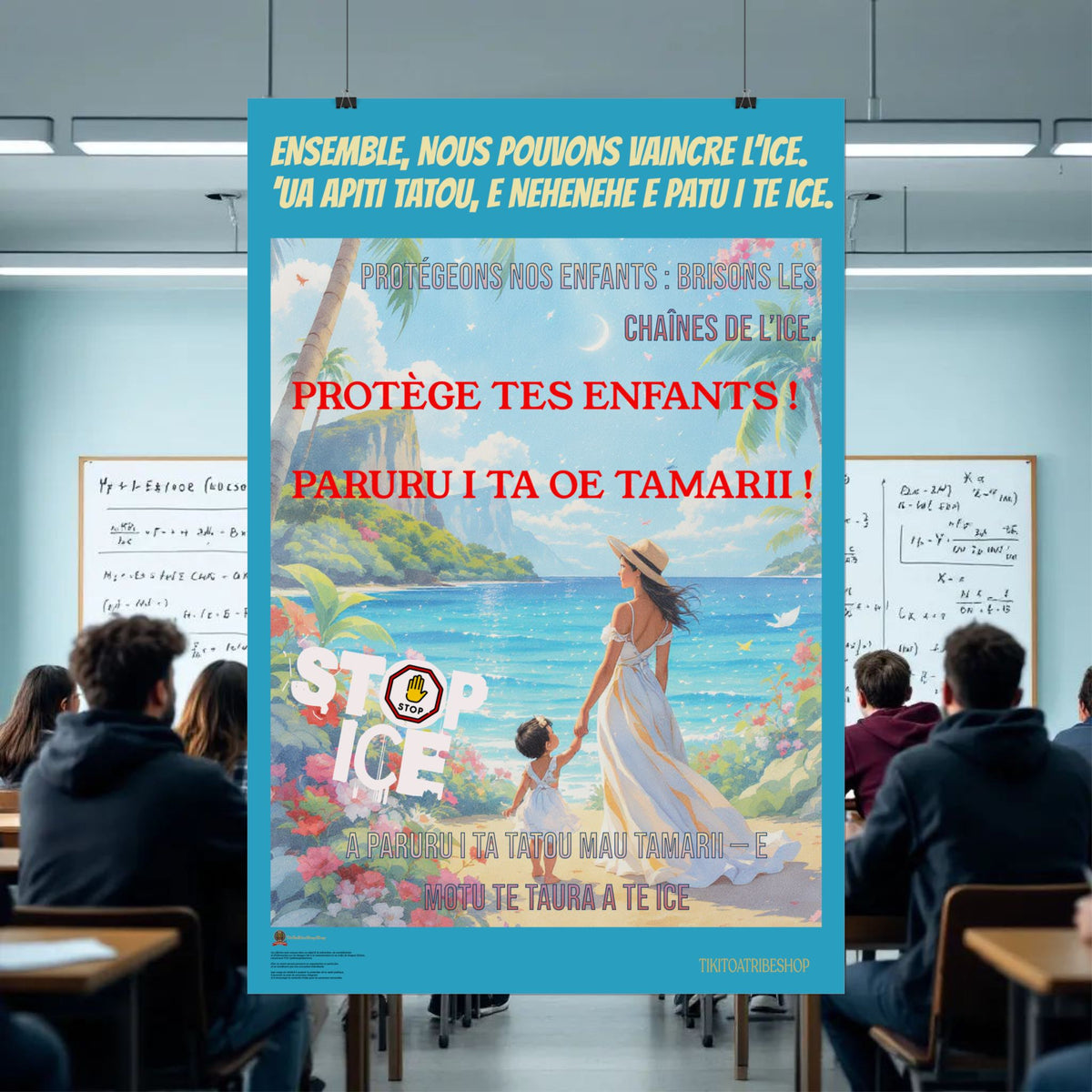 Posters Anti-ICE Polynésie – Affiches de Sensibilisation Contre la Drogue “Paruru i te ora – Brisons les chaînes de l’ICE”