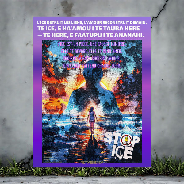 Posters Anti-ICE Polynésie – Affiches de Sensibilisation Contre la Drogue “Paruru i te ora – Brisons les chaînes de l’ICE”