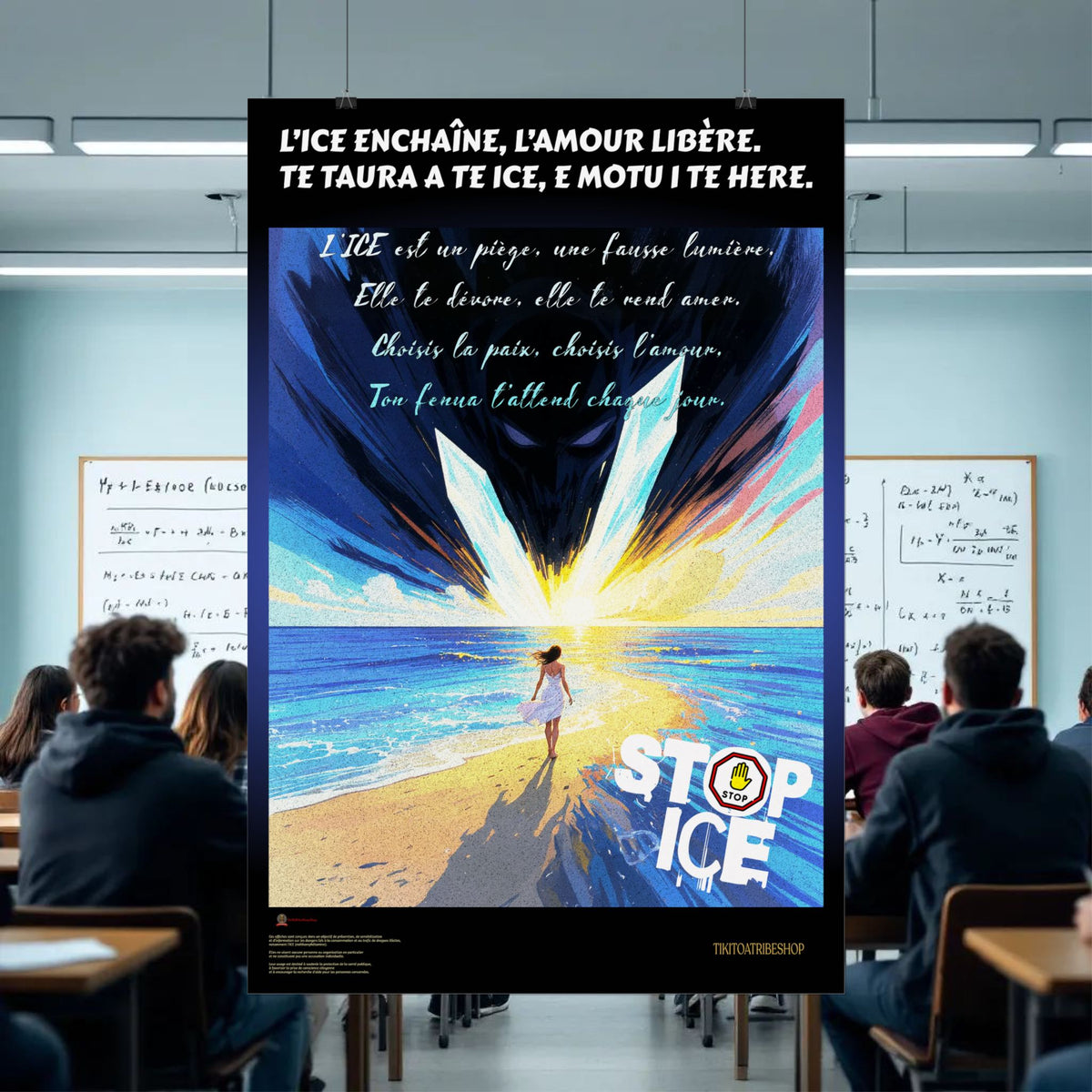 Posters Anti-ICE Polynésie – Affiches de Sensibilisation Contre la Drogue “Paruru i te ora – Brisons les chaînes de l’ICE”