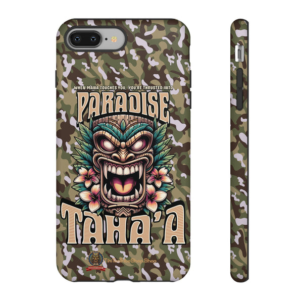 Tahaa – Coque Antichoc Premium « Tiki Féroce » | Design Tribal & Protection Maximale