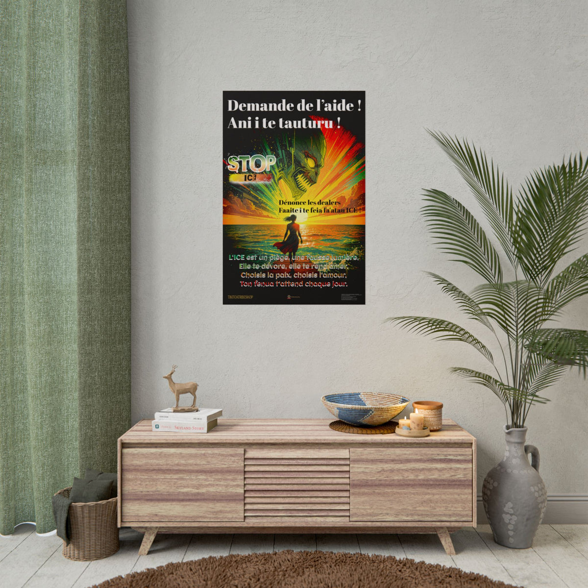 Posters Anti-ICE Polynésie – Affiches de Sensibilisation Contre la Drogue “Paruru i te ora – Brisons les chaînes de l’ICE”