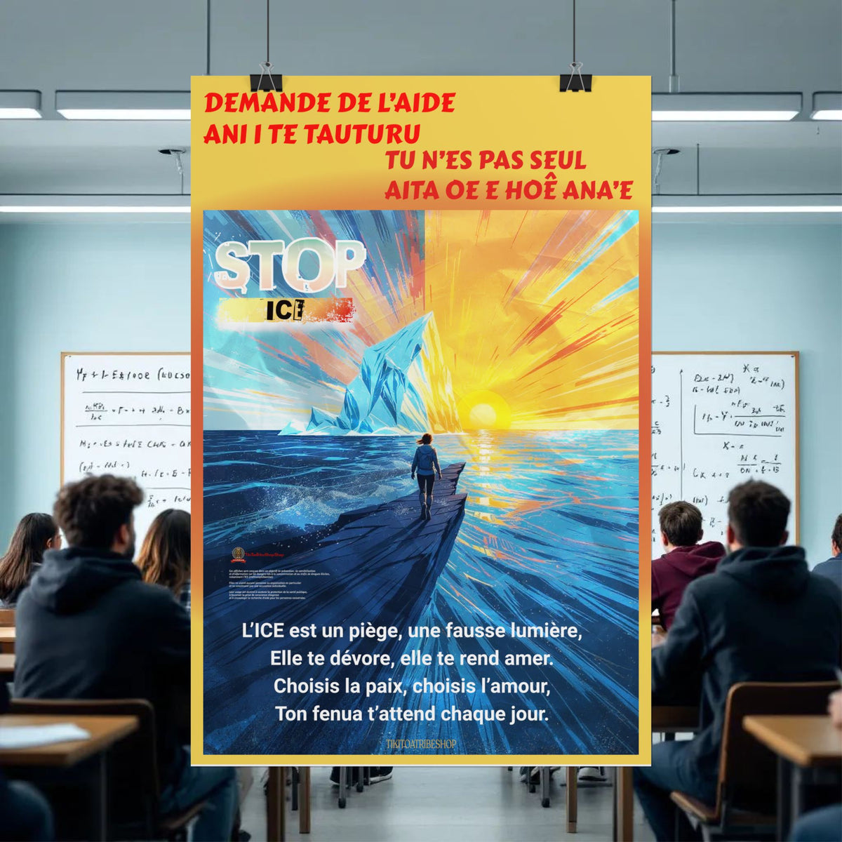 Posters Anti-ICE Polynésie – Affiches de Sensibilisation Contre la Drogue “Paruru i te ora – Brisons les chaînes de l’ICE”