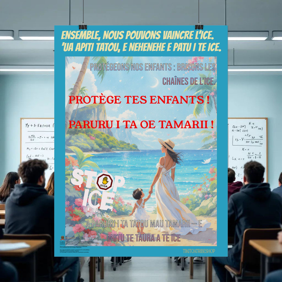 Posters Anti-ICE Polynésie – Affiches de Sensibilisation Contre la Drogue “Paruru i te ora – Brisons les chaînes de l’ICE”