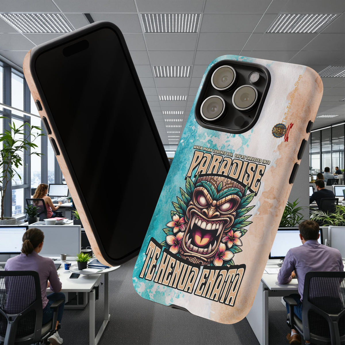 Te Henua Enata – Coque Antichoc Tiki Ancestral & Puissant
