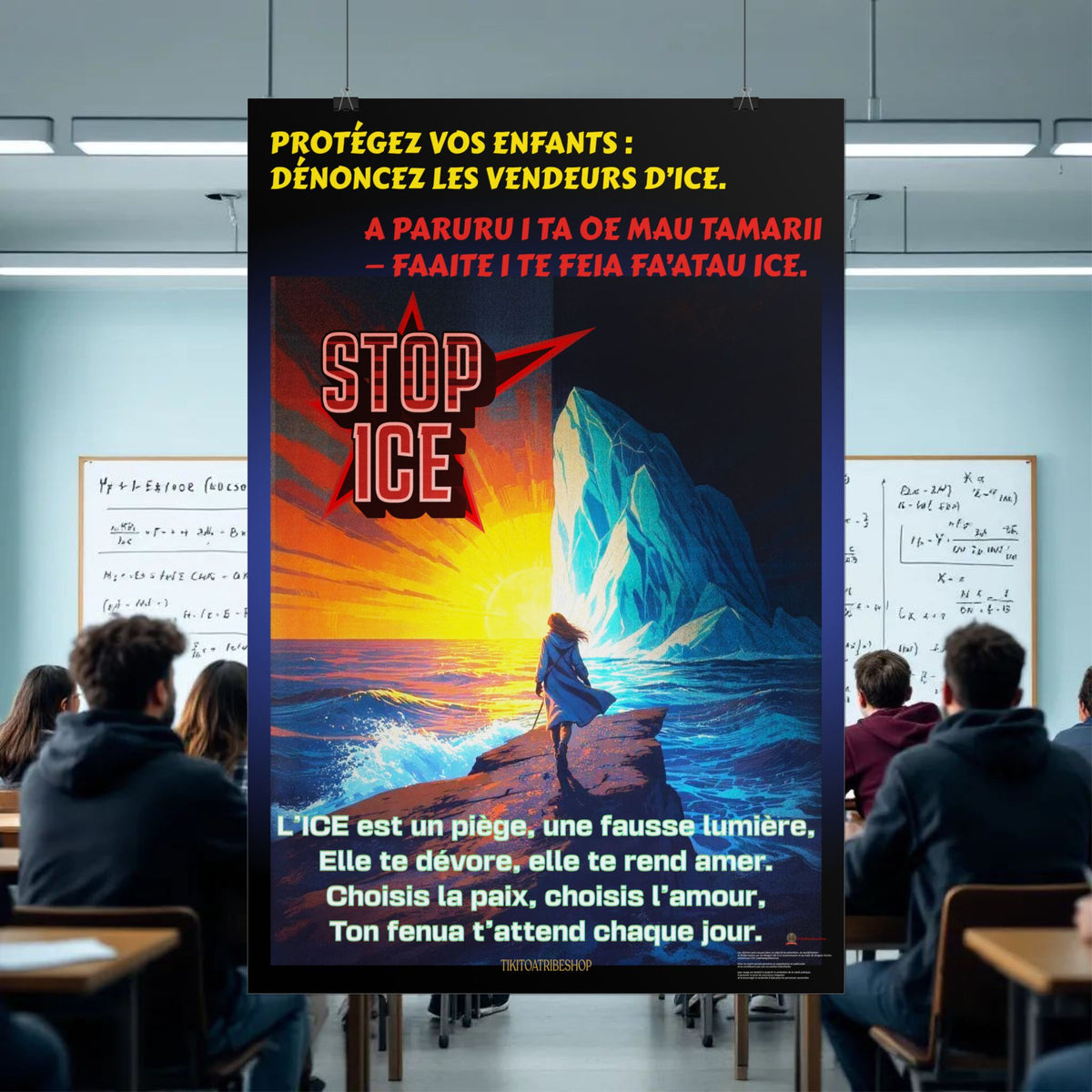 Posters Anti-ICE Polynésie – Affiches de Sensibilisation Contre la Drogue “Paruru i te ora – Brisons les chaînes de l’ICE”