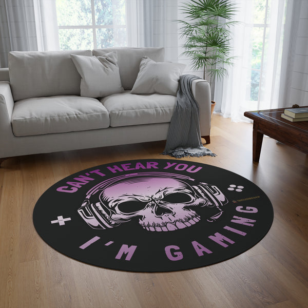 Tapis Rond, “Dark & Fab – Gameuse attitude"