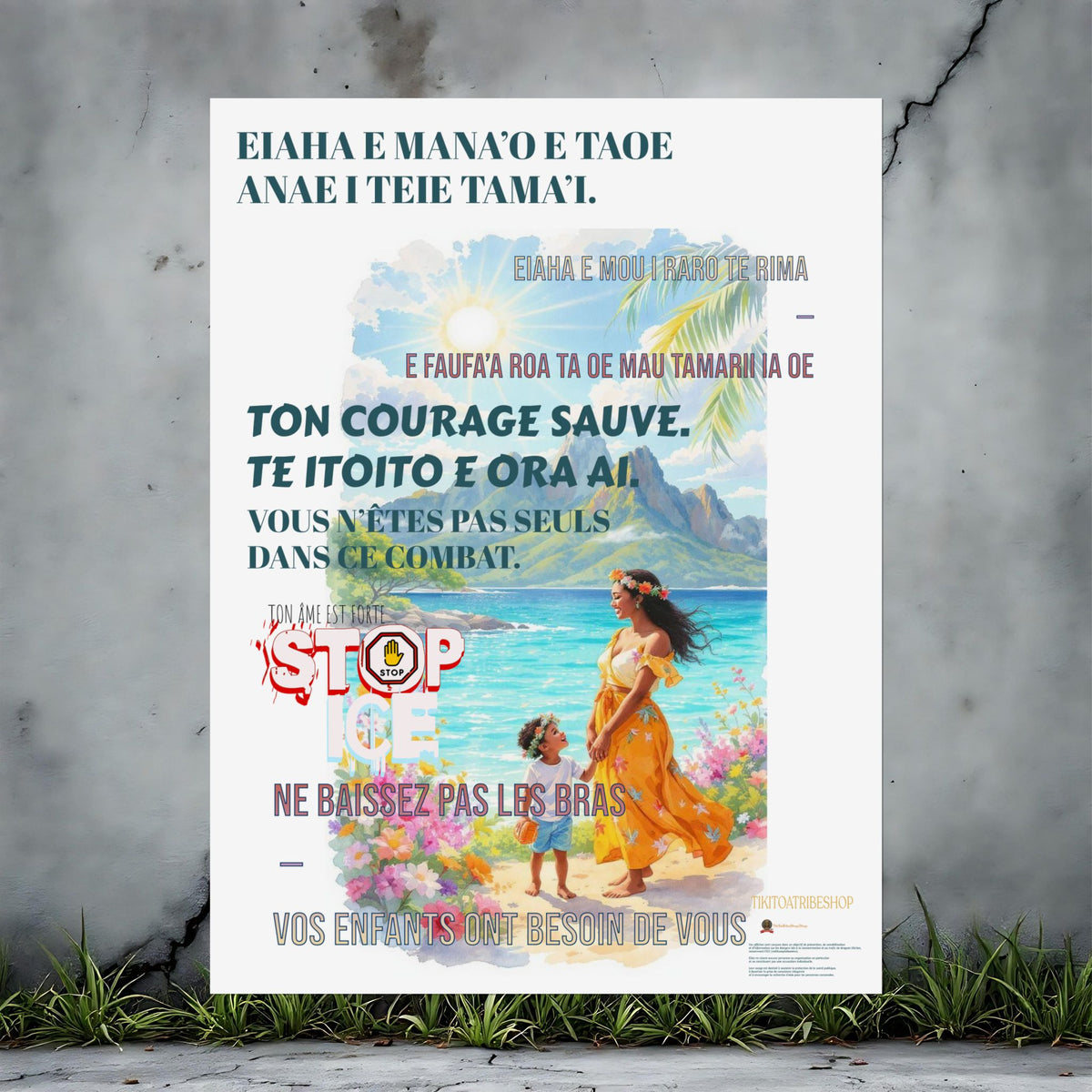 Posters Anti-ICE Polynésie – Affiches de Sensibilisation Contre la Drogue “Paruru i te ora – Brisons les chaînes de l’ICE”