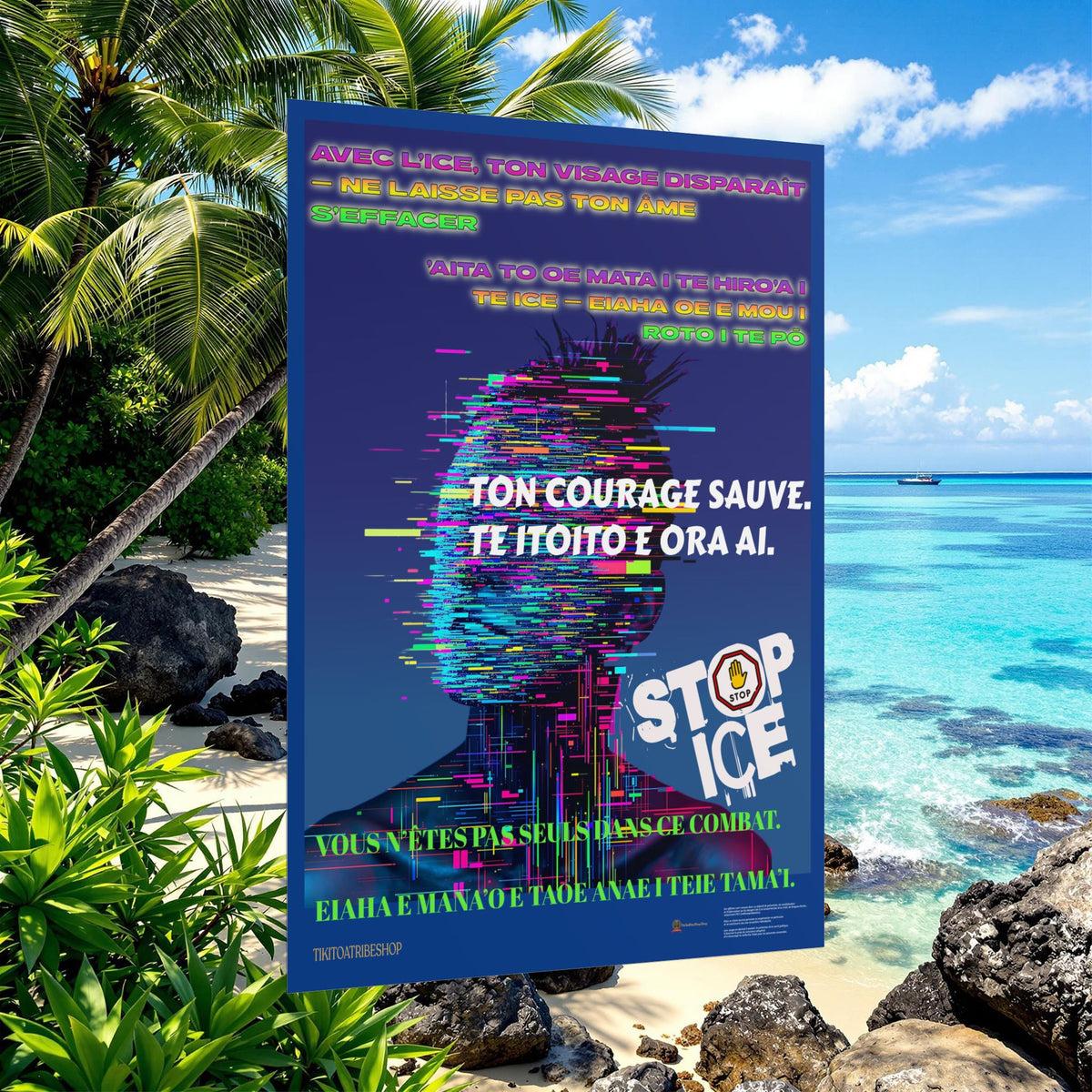 Posters Anti-ICE Polynésie – Affiches de Sensibilisation Contre la Drogue “Paruru i te ora – Brisons les chaînes de l’ICE”