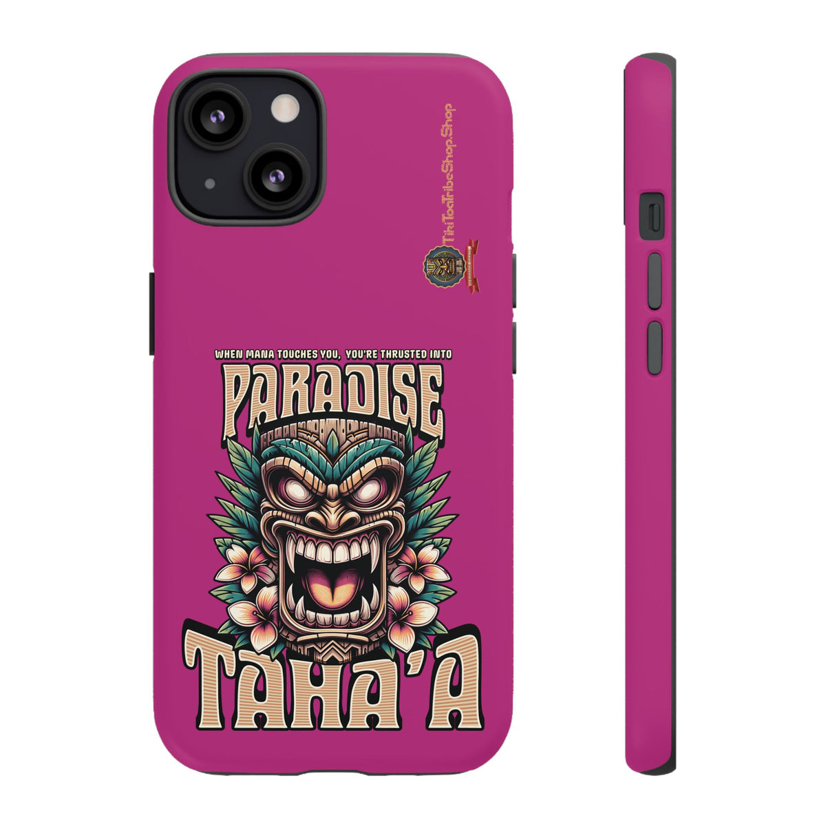 Tahaa – Coque Antichoc Premium « Tiki Féroce » | Design Tribal & Protection Maximale