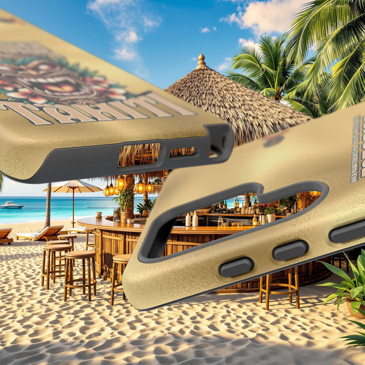 Tahiti – Coque Antichoc Premium Tiki Royal