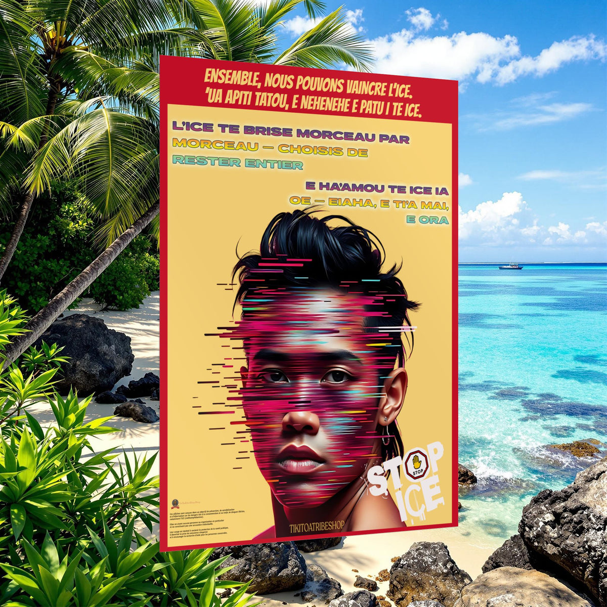 Posters Anti-ICE Polynésie – Affiches de Sensibilisation Contre la Drogue “Paruru i te ora – Brisons les chaînes de l’ICE”