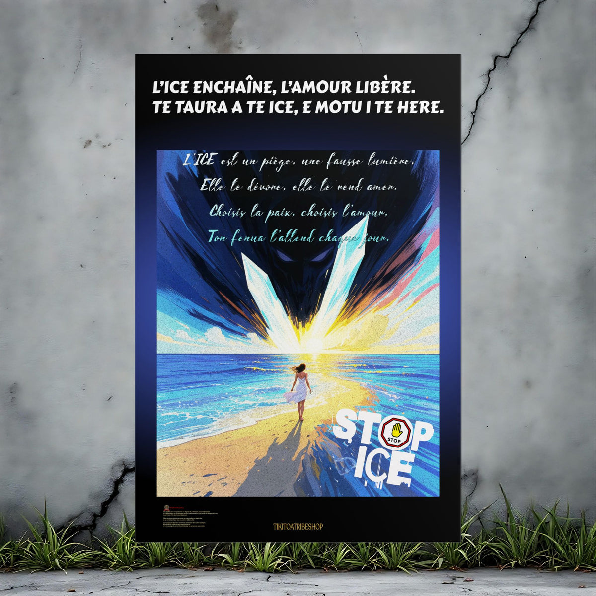 Posters Anti-ICE Polynésie – Affiches de Sensibilisation Contre la Drogue “Paruru i te ora – Brisons les chaînes de l’ICE”