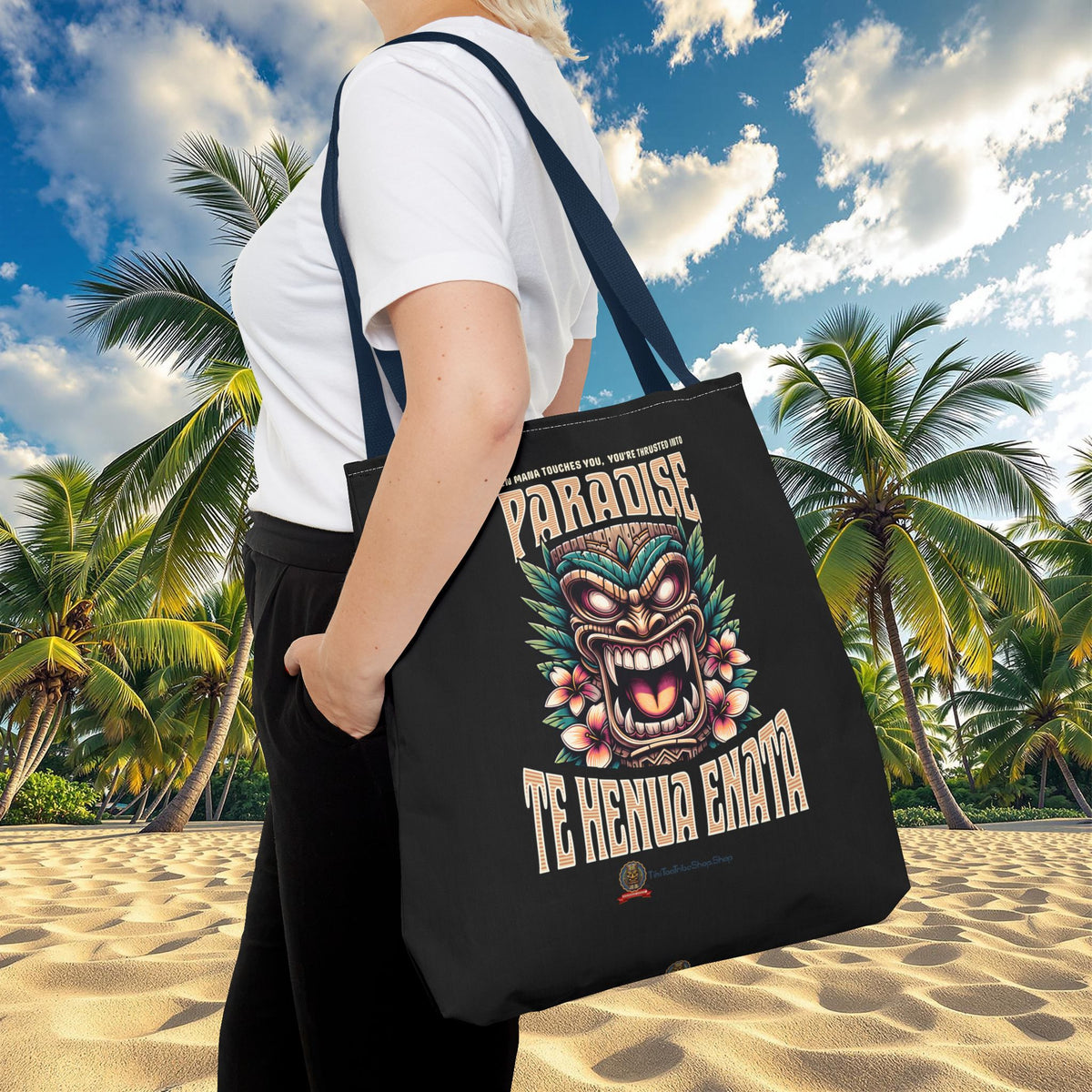 TE HENUA ENATA PARADISE Tote Bag
