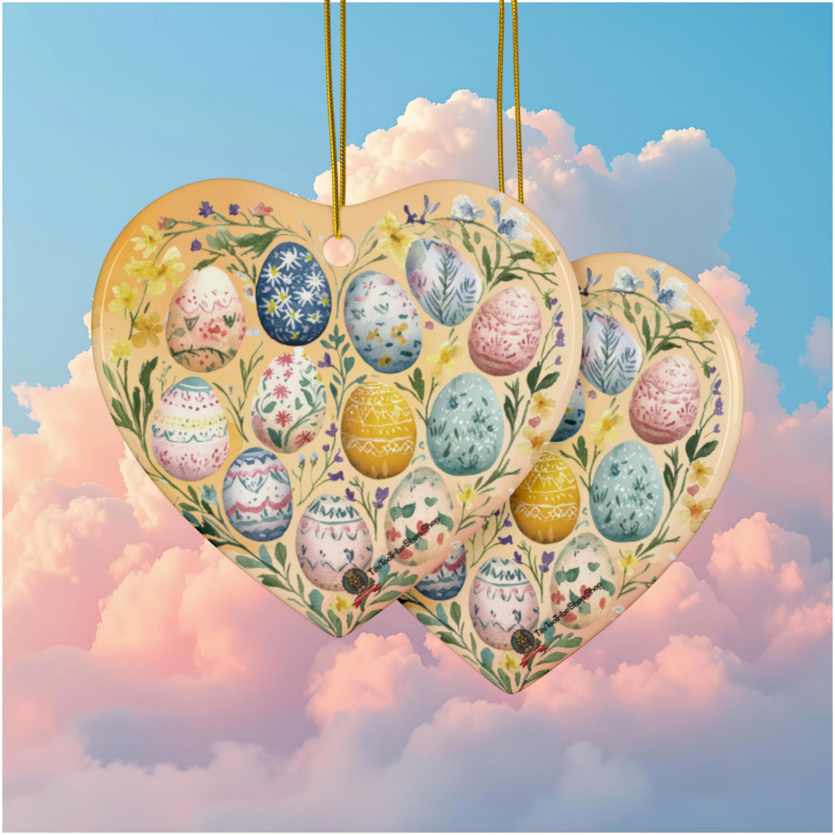 Ornements de Pâques en Céramique