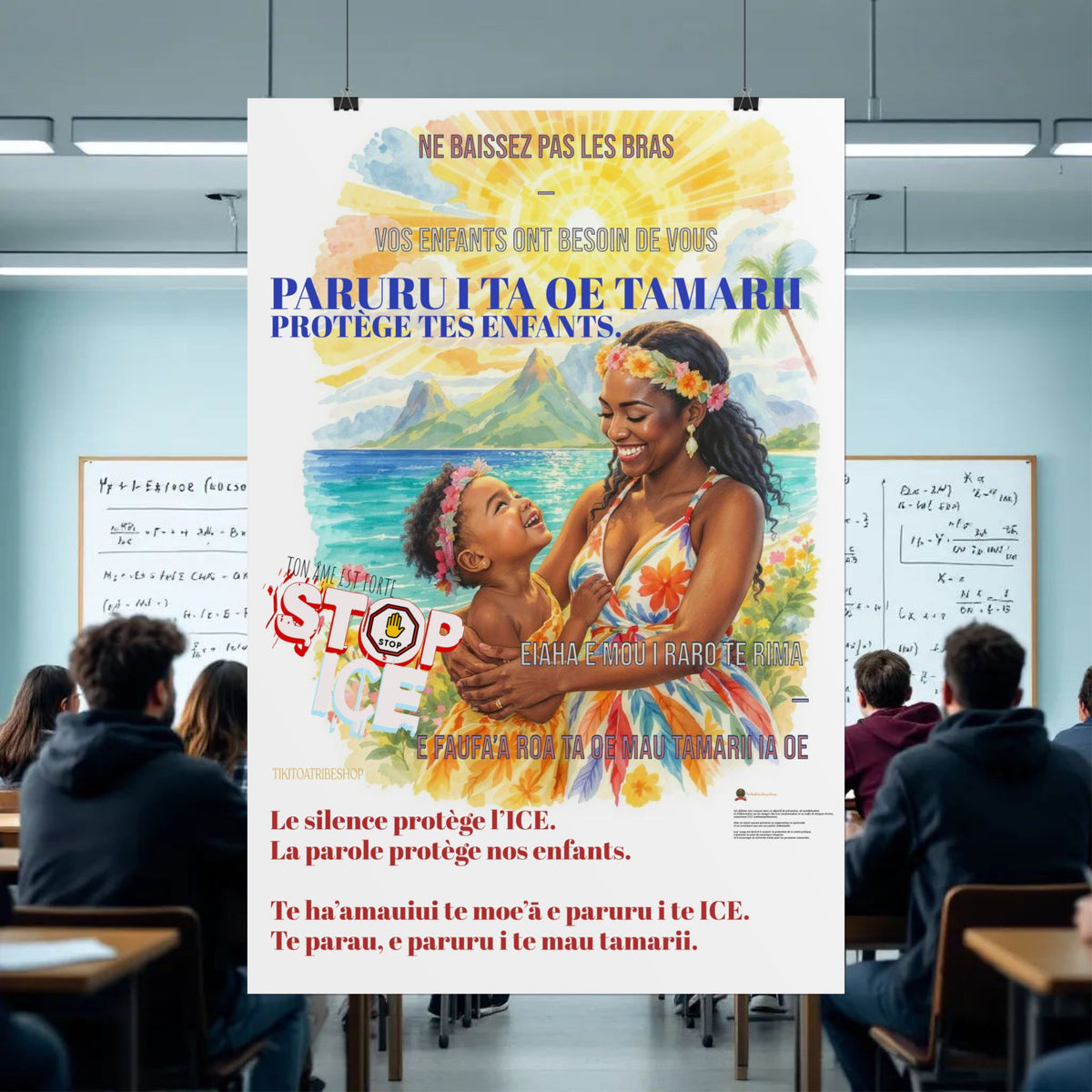 Posters Anti-ICE Polynésie – Affiches de Sensibilisation Contre la Drogue “Paruru i te ora – Brisons les chaînes de l’ICE”