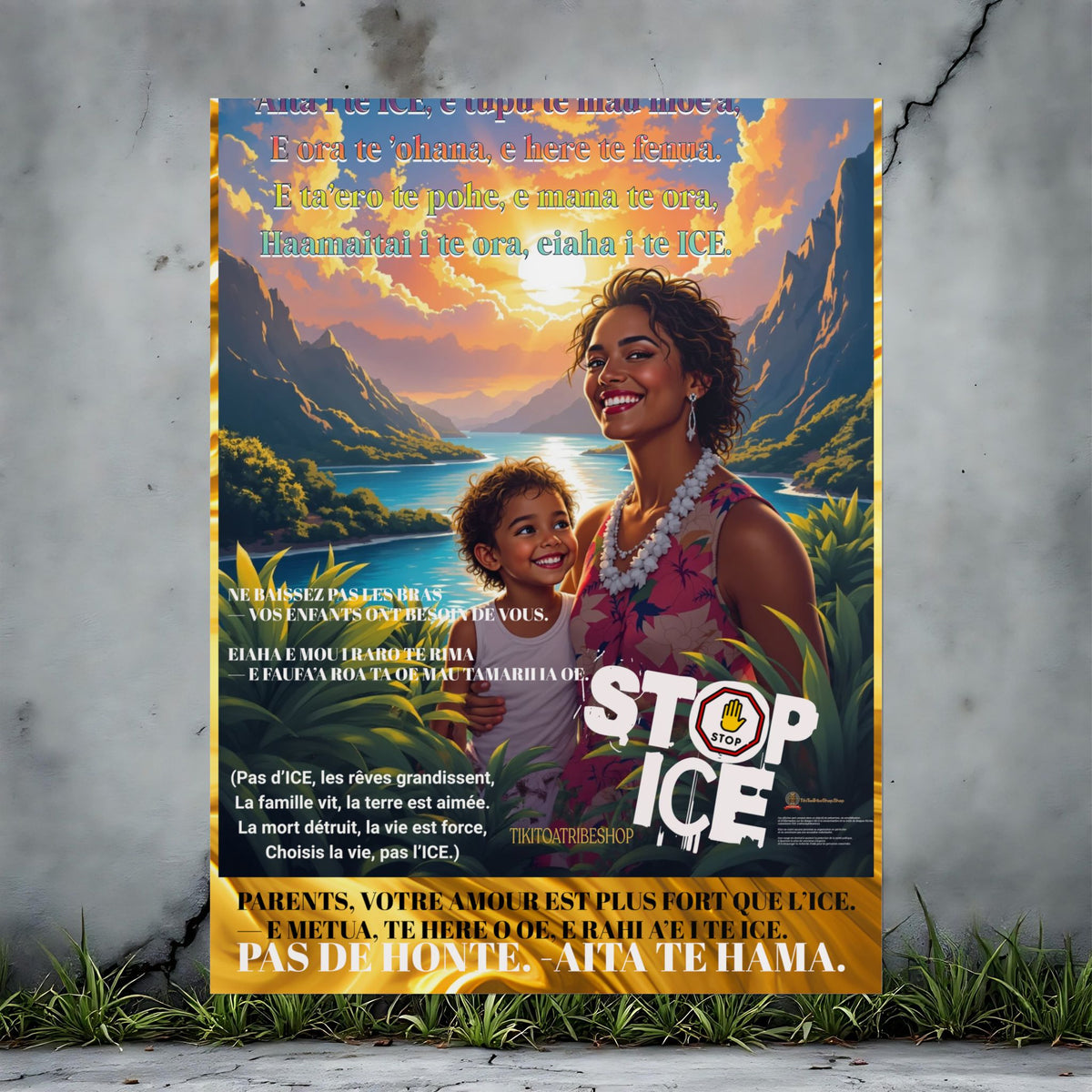 Posters Anti-ICE Polynésie – Affiches de Sensibilisation Contre la Drogue “Paruru i te ora – Brisons les chaînes de l’ICE”
