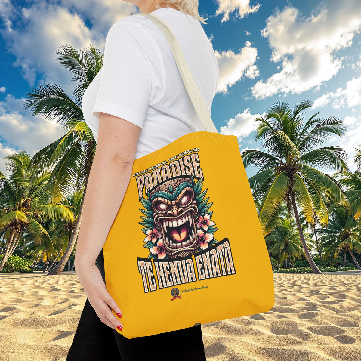 TE HENUA ENATA PARADISE Tote Bag
