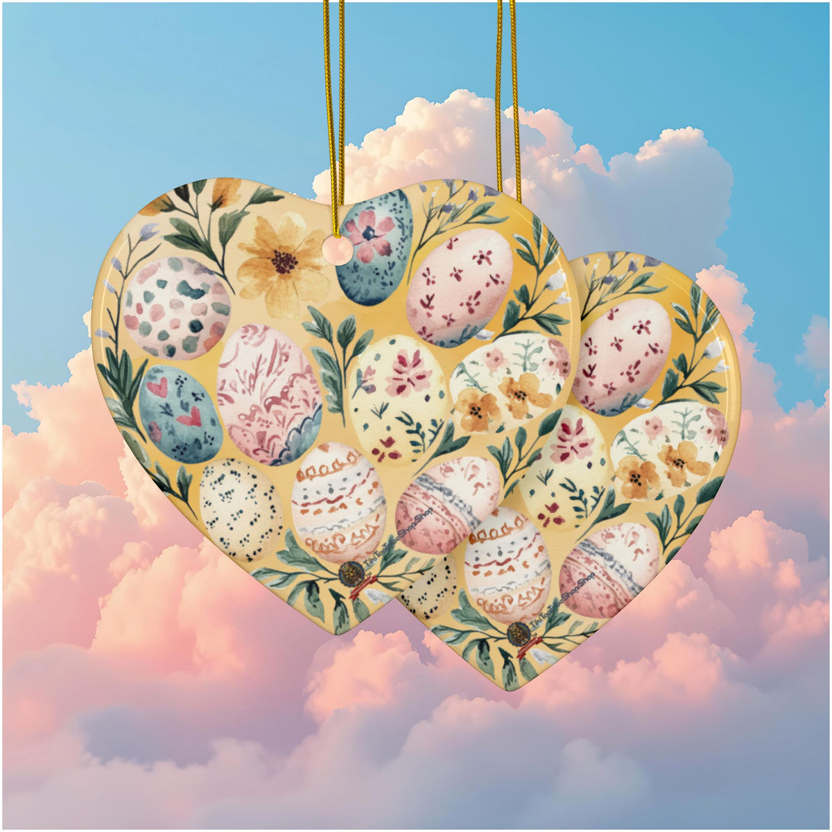 Ornements de Pâques en Céramique