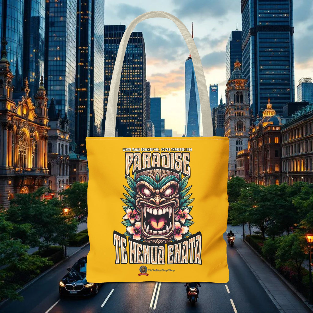 TE HENUA ENATA PARADISE Tote Bag