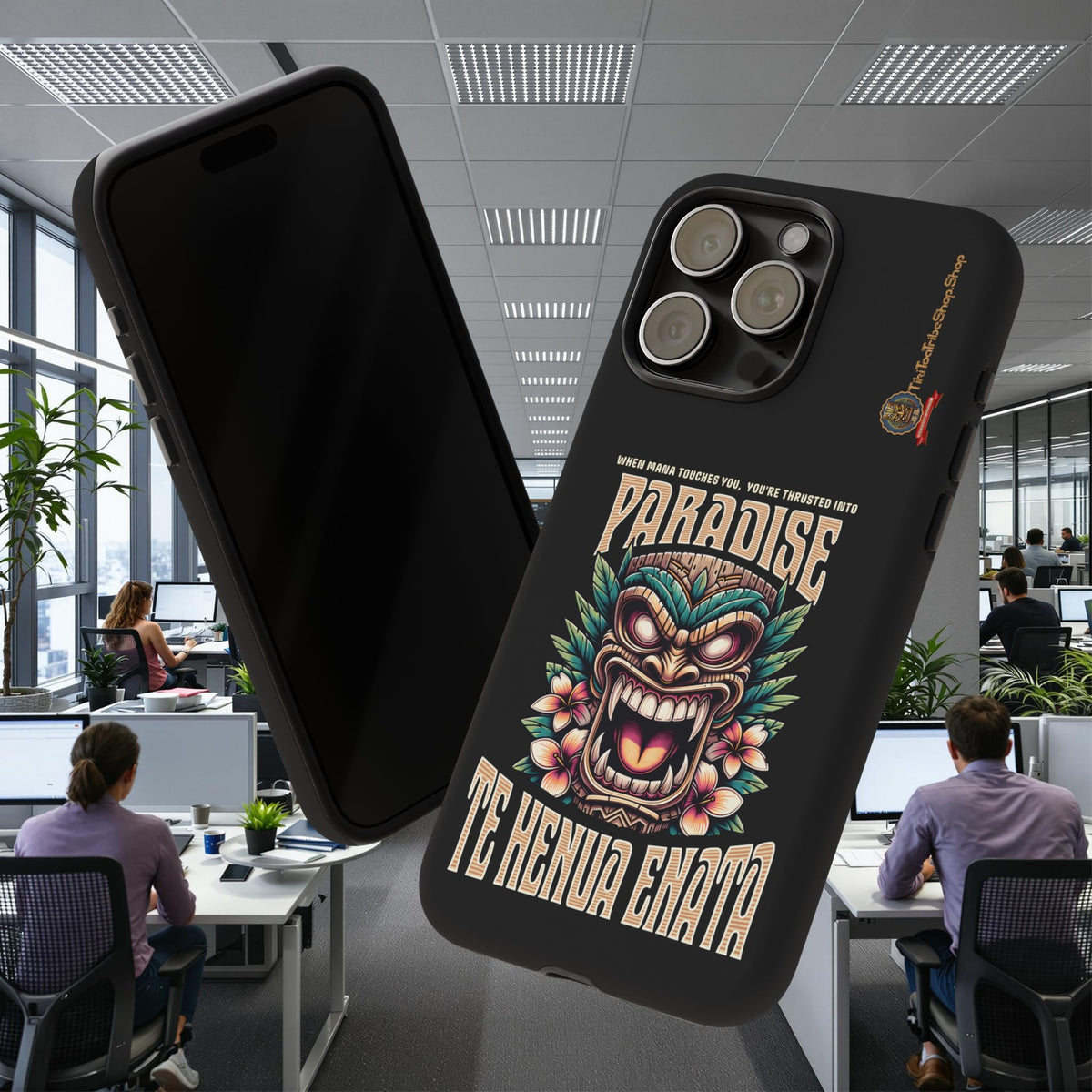 Te Henua Enata – Coque Antichoc Tiki Ancestral & Puissant