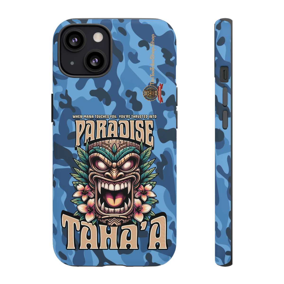 Tahaa – Coque Antichoc Premium « Tiki Féroce » | Design Tribal & Protection Maximale