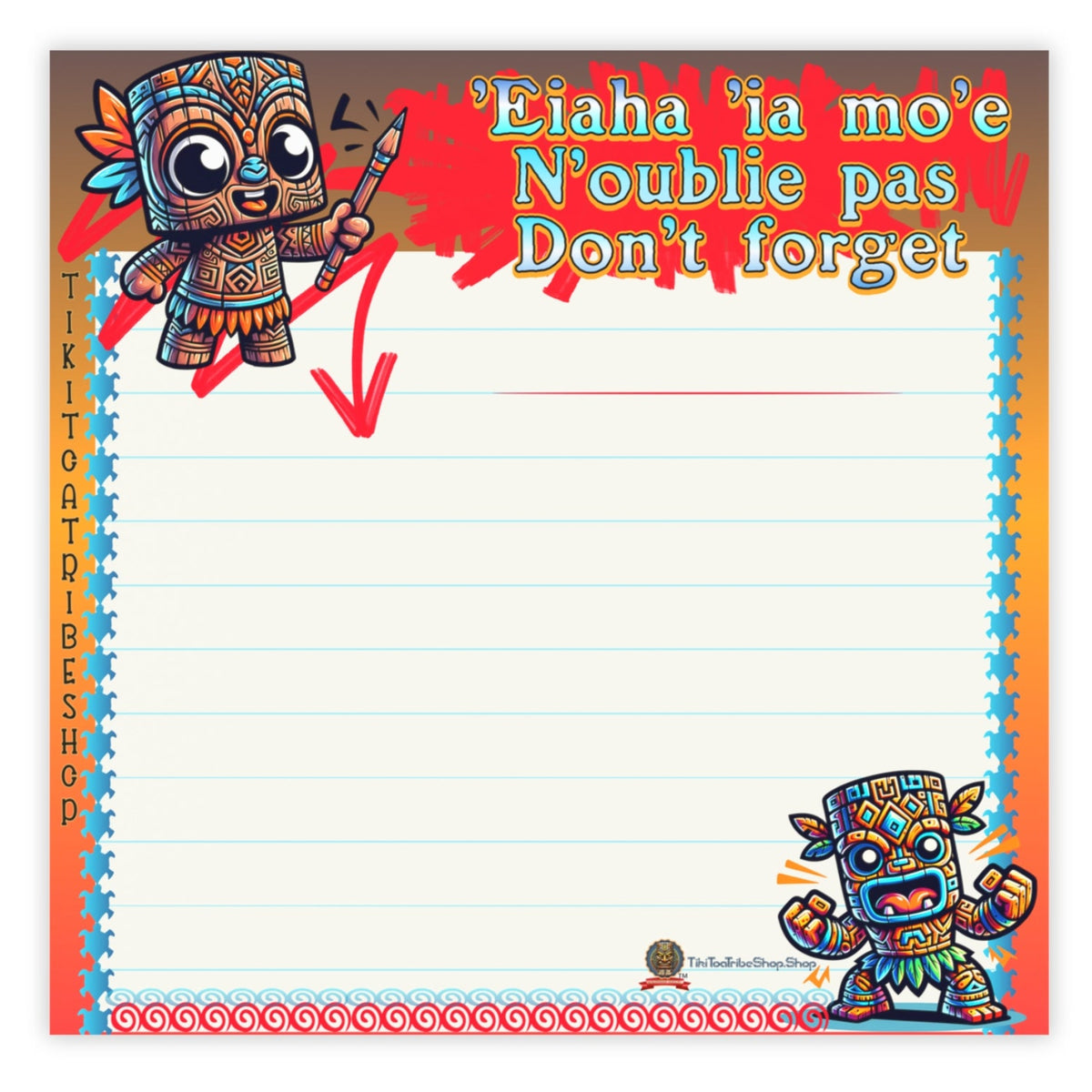 Bloc Notes Adhésif de Tribu 🔥 L'Indispensable de la Mémoire Tribal !