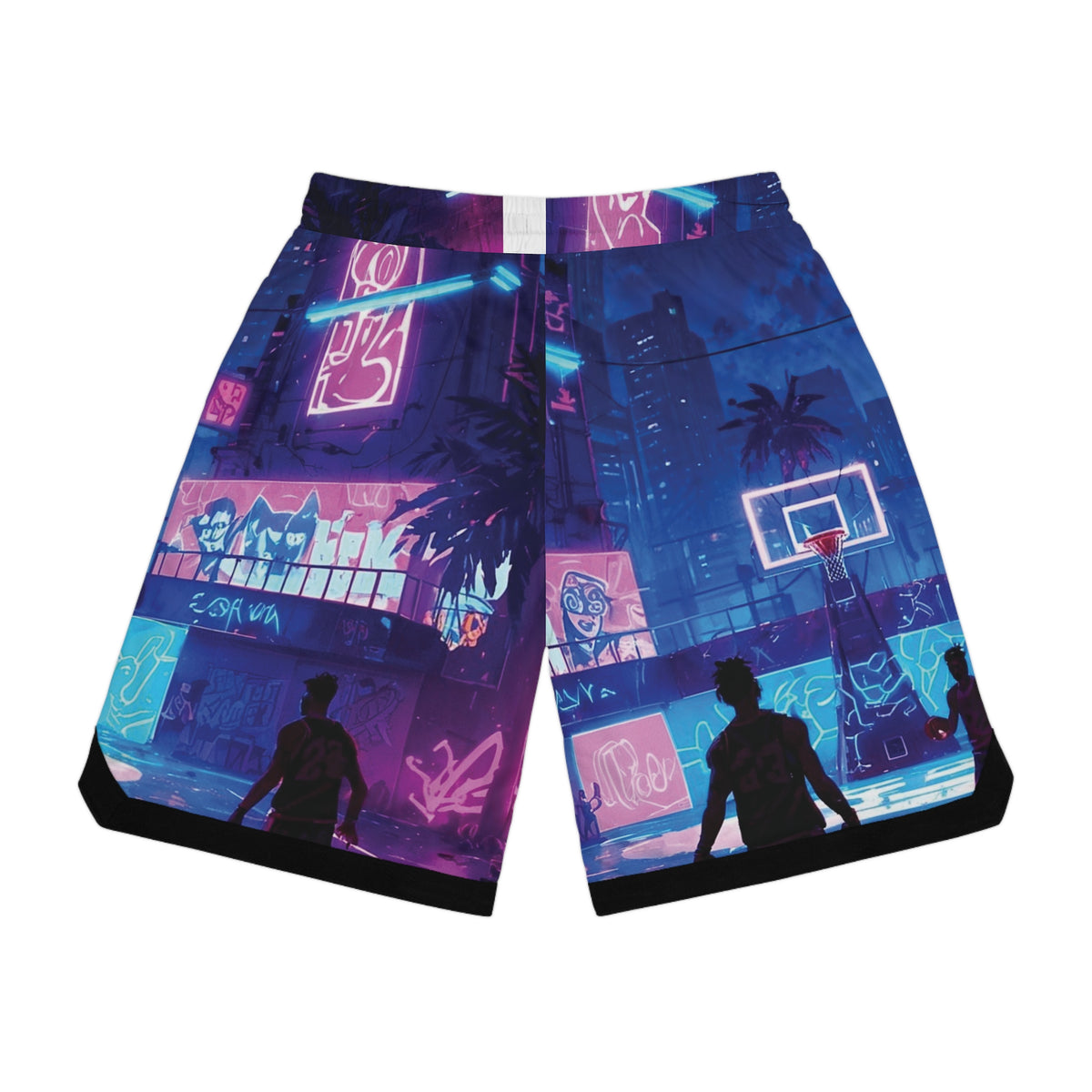SHORTS B-BALL - NÉON GLOW : LA RUE S'ENFLAMME