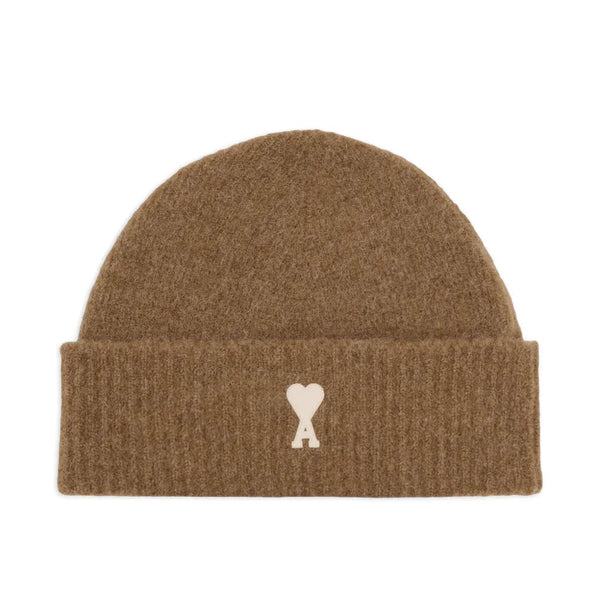 AMI PARIS - Bonnet Ami de Cœur Marron : Le Style qui a du Cœur.