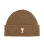 AMI PARIS - Bonnet Ami de Cœur Marron : Le Style qui a du Cœur.