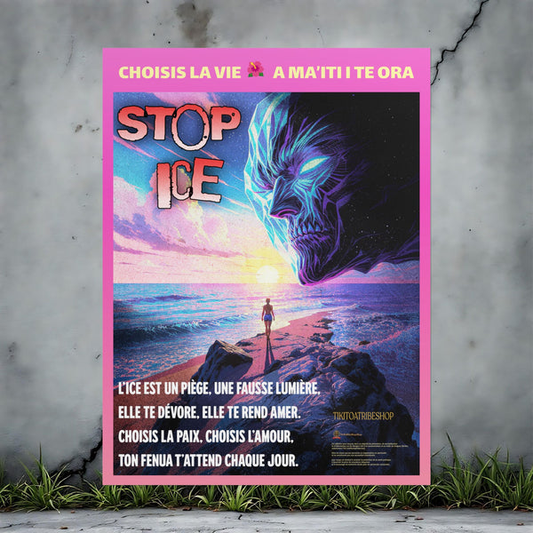 Posters Anti-ICE Polynésie – Affiches de Sensibilisation Contre la Drogue “Paruru i te ora – Brisons les chaînes de l’ICE”
