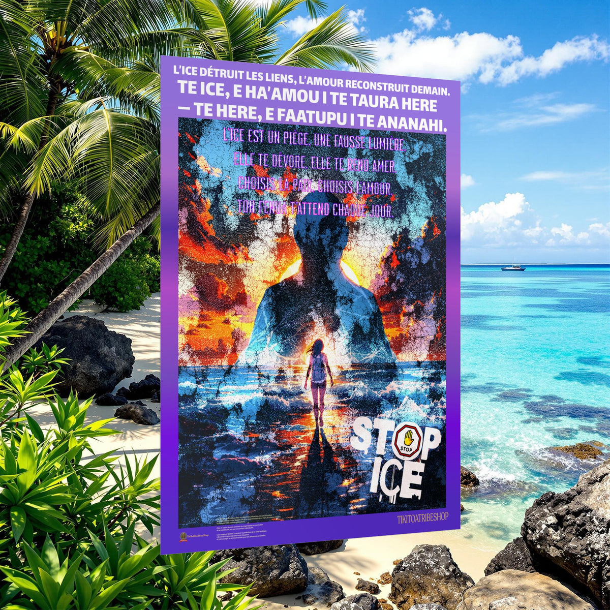 Posters Anti-ICE Polynésie – Affiches de Sensibilisation Contre la Drogue “Paruru i te ora – Brisons les chaînes de l’ICE”