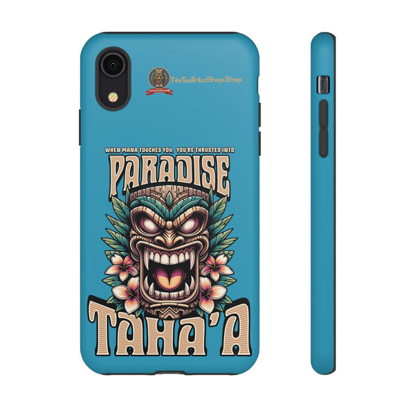 Tahaa – Coque Antichoc Premium « Tiki Féroce » | Design Tribal & Protection Maximale