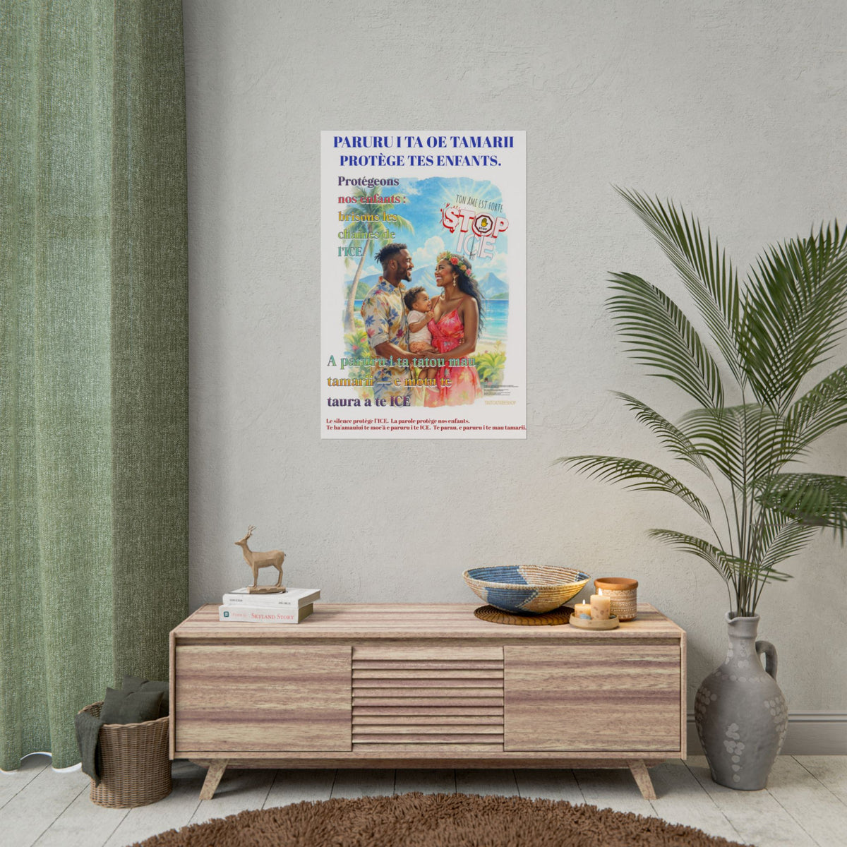 Posters Anti-ICE Polynésie – Affiches de Sensibilisation Contre la Drogue “Paruru i te ora – Brisons les chaînes de l’ICE”
