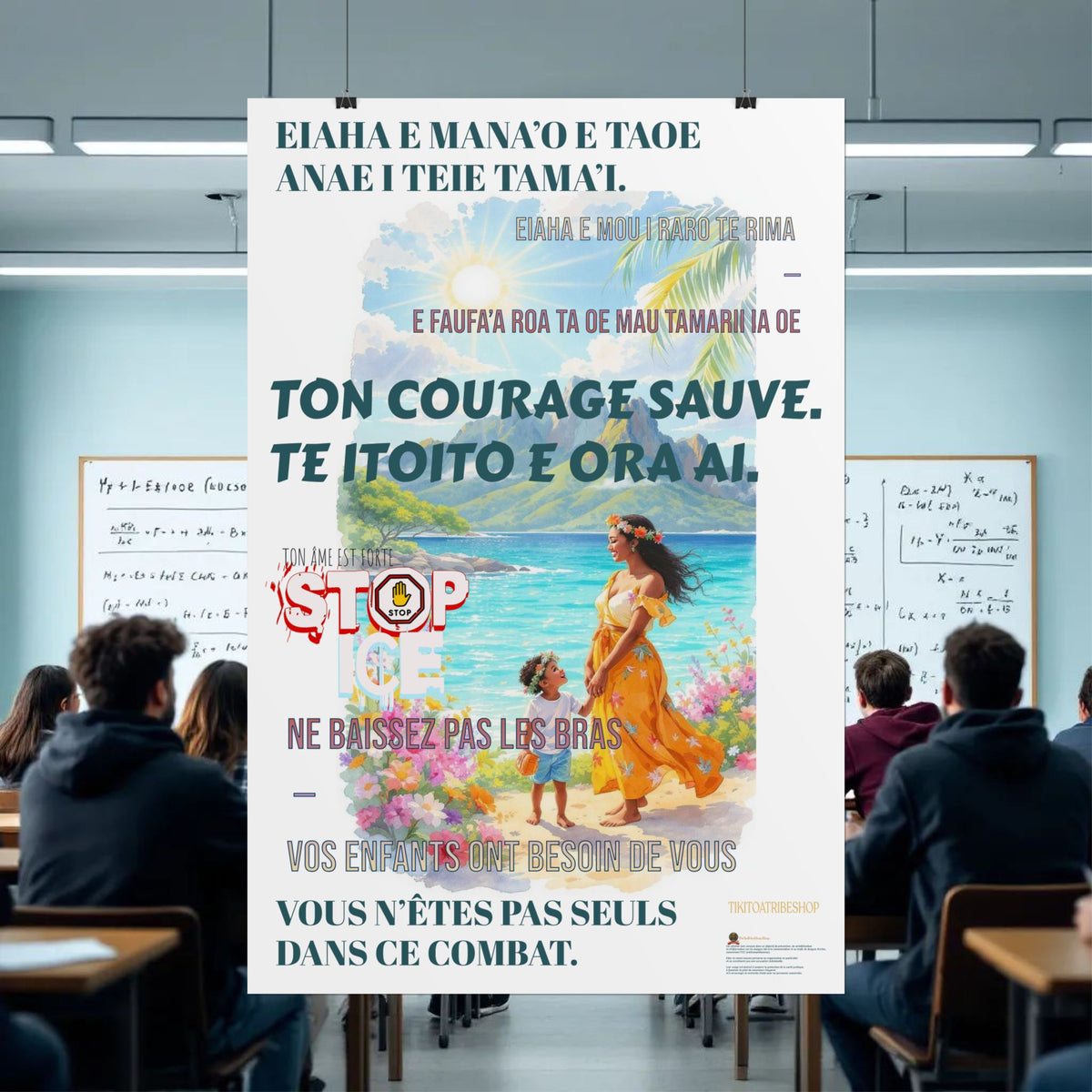 Posters Anti-ICE Polynésie – Affiches de Sensibilisation Contre la Drogue “Paruru i te ora – Brisons les chaînes de l’ICE”