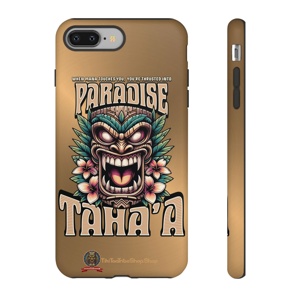 Tahaa – Coque Antichoc Premium « Tiki Féroce » | Design Tribal & Protection Maximale