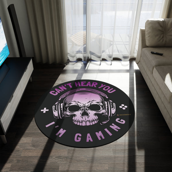 Tapis Rond, “Dark & Fab – Gameuse attitude"