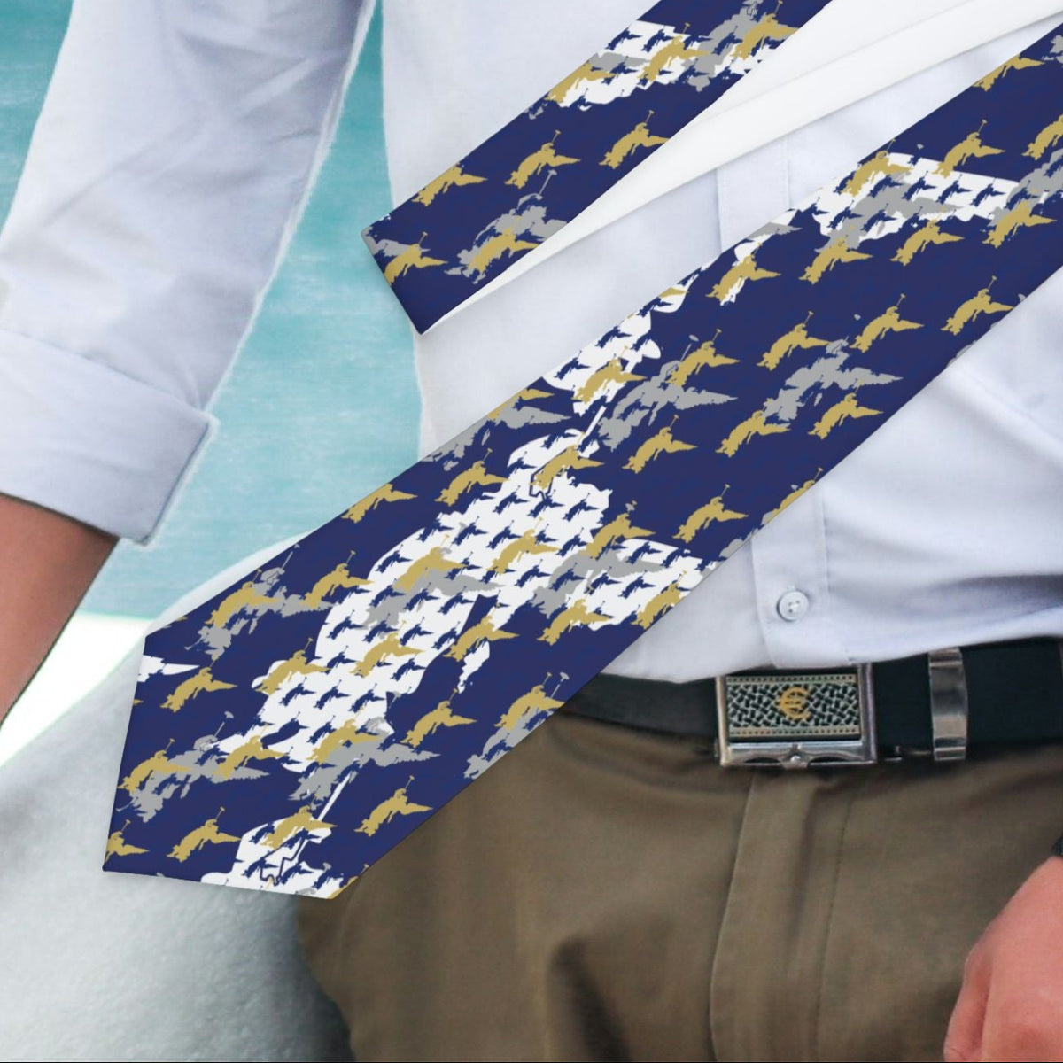 Temple &amp; Moroni Inspiration Tie