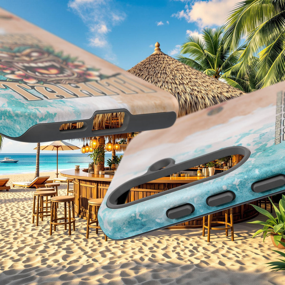 Tahiti – Coque Antichoc Premium Tiki Royal