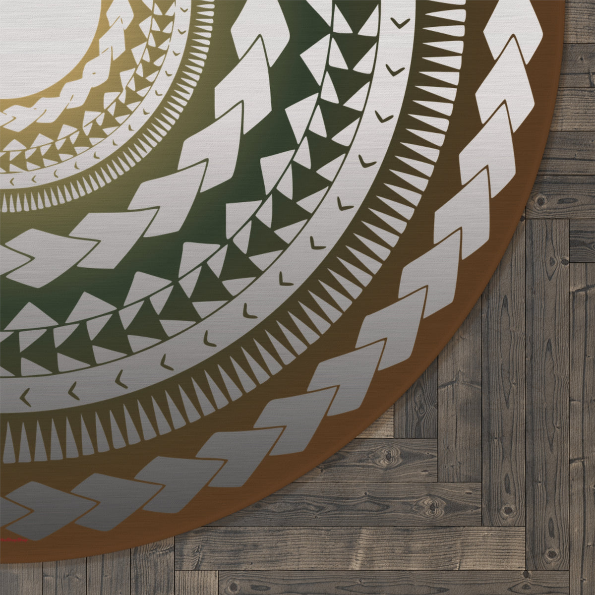 Round Rug or Wall Decoration, Tattoo Spirit – Ancestral Lines
