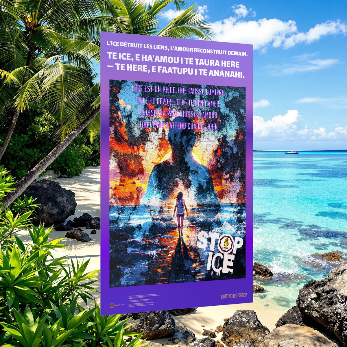 Posters Anti-ICE Polynésie – Affiches de Sensibilisation Contre la Drogue “Paruru i te ora – Brisons les chaînes de l’ICE”