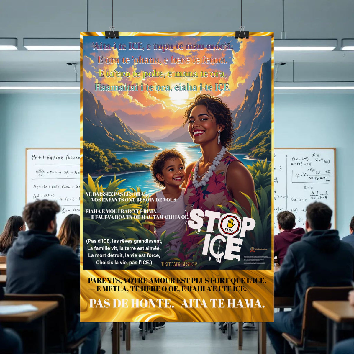 Posters Anti-ICE Polynésie – Affiches de Sensibilisation Contre la Drogue “Paruru i te ora – Brisons les chaînes de l’ICE”