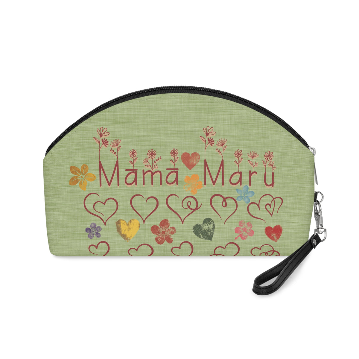 Pochette Maquillage Māmā Maru, Cœurs et Fleurs