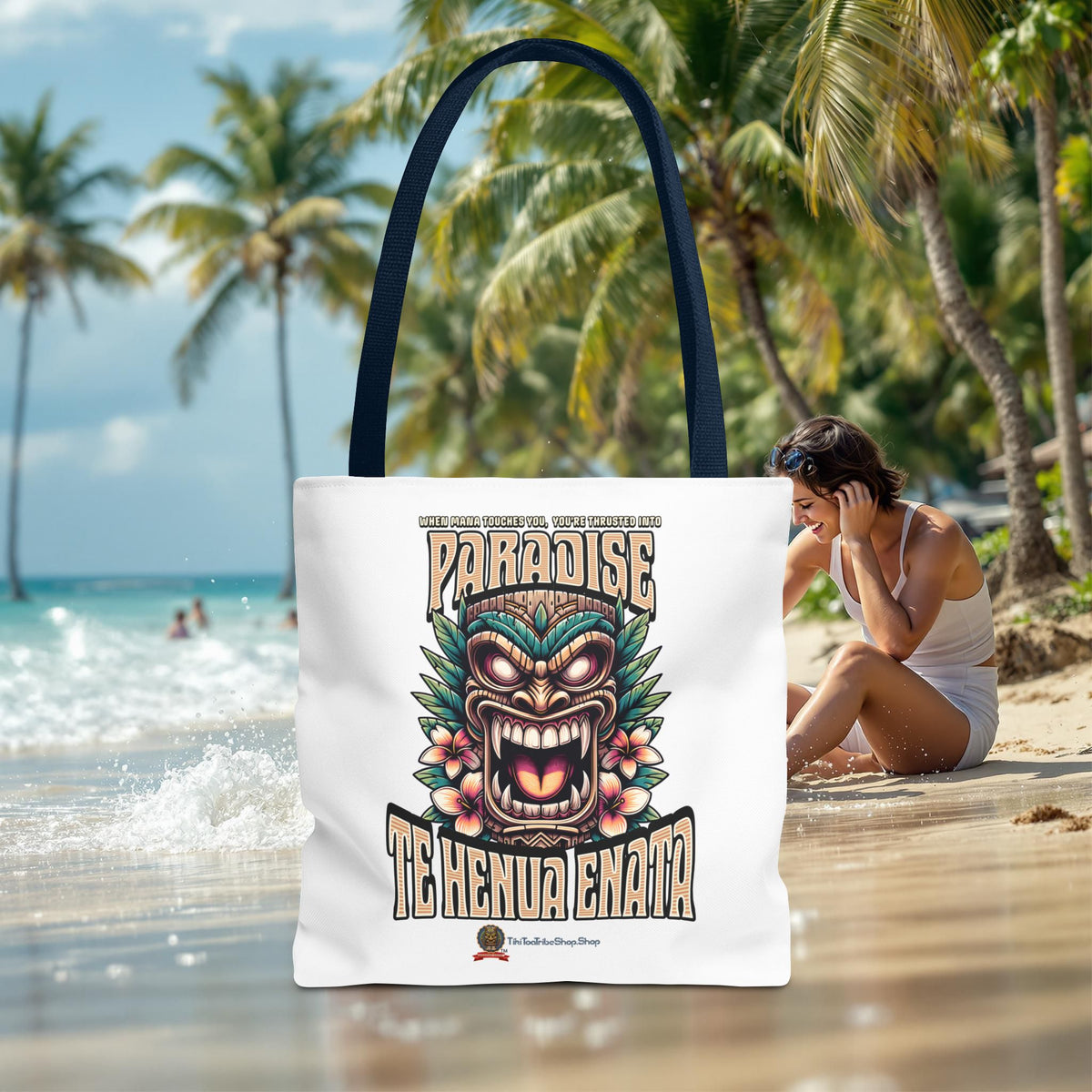 TE HENUA ENATA PARADISE Tote Bag