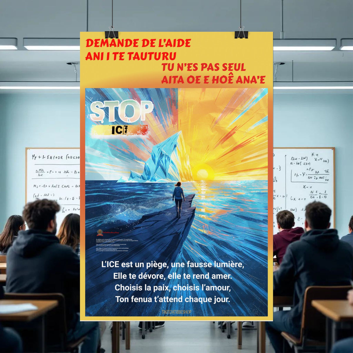Posters Anti-ICE Polynésie – Affiches de Sensibilisation Contre la Drogue “Paruru i te ora – Brisons les chaînes de l’ICE”