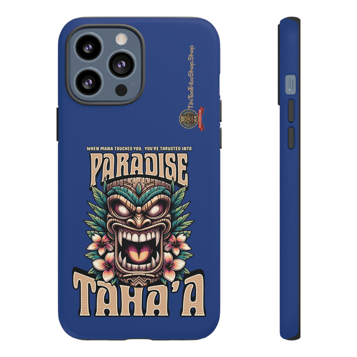 Tahaa – Coque Antichoc Premium « Tiki Féroce » | Design Tribal & Protection Maximale
