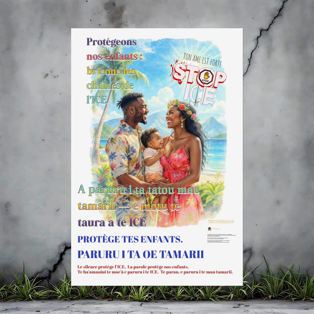 Posters Anti-ICE Polynésie – Affiches de Sensibilisation Contre la Drogue “Paruru i te ora – Brisons les chaînes de l’ICE”