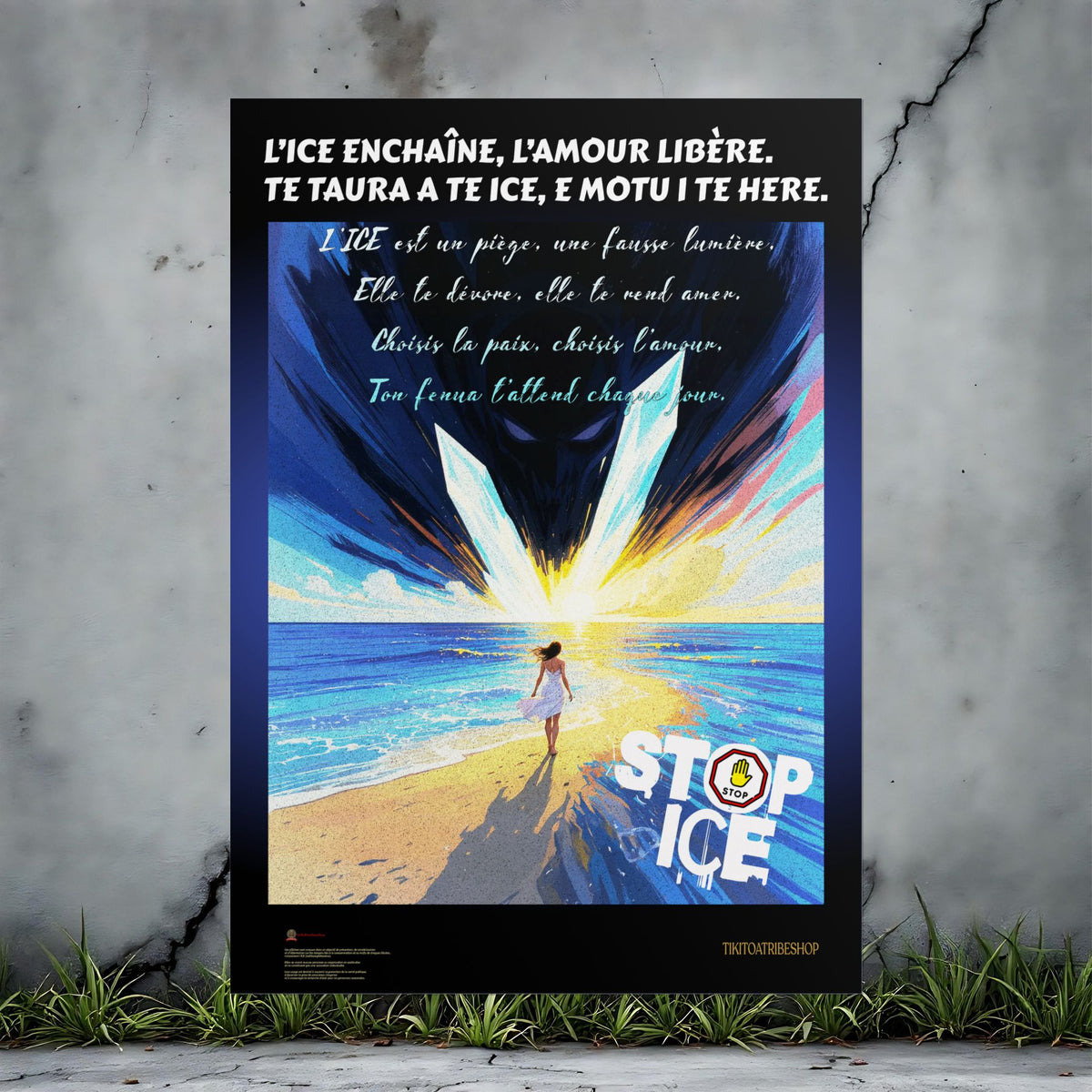 Posters Anti-ICE Polynésie – Affiches de Sensibilisation Contre la Drogue “Paruru i te ora – Brisons les chaînes de l’ICE”
